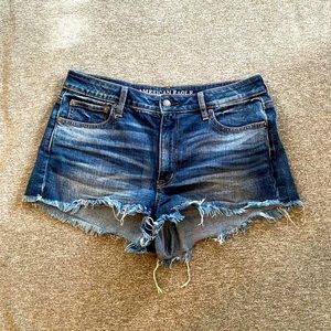 American Eagle Denim High-Rise Shorts Size 10